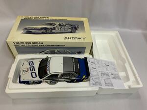 ●AUTOart(オートアート) 1/18 ボルボ850 セダン BRITISH TOURING CAR CHAMPIONSHIP ジャンク 063/469E