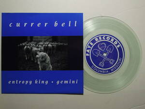 Currer Bell・Entropy King / Gemini　UK 7” clear Vinyl