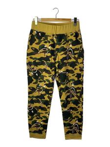 A BATHING APE◆シャークパンツ/ボトム/M/コットン/BEG/カモフラ/001PTH301011X