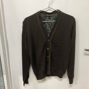 ☆1円スタート メンズ古着 エトロ ETRO カーディガン カーデ セーター ニット シルク ウール アウター