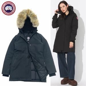 正規品 CANADA GOOSE カナダグース 3037LA R VICTPRIA PARKA ヴィクトリア パーカー ダウンジャケット コヨーテファー ロゴワッペン XS 黒