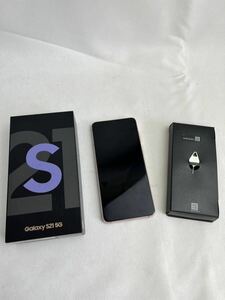 (FU)美品　スマートフォン　スマホ　携帯　GALAXY ギャラクシー　S21 5G 箱付き　動作確認済み　ネットワーク制限 IMEI 356953791454176 