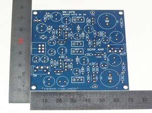 P-35型ディスクリートヘッドフォンアンプ基板。　　9v供給で　max 125mW.　　　　　RK-279　