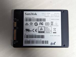 　SanDisk　SSD 240GB【動作確認済み】1628　