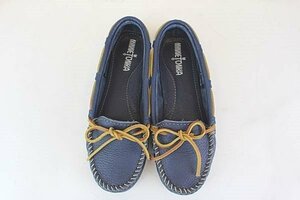 MINNETONKA ミネトンカ BOAT MOC ボート モック 23cm相当 ネイビー 619R レディースシューズ カジュアル 女性用 スリッポン R1906-131