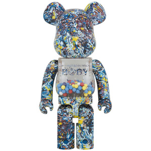 MY FIRST BE@RBRICK B@BY Jackson Pollock Studio Ver.1000％ ベアブリック 千秋 baby bearbrick