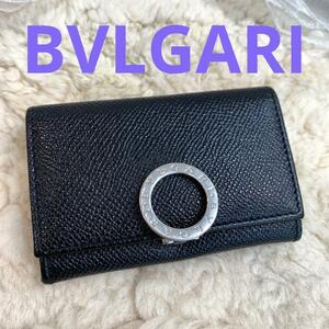 BVLGARI ブルガリブルガリ ロゴクリップ コインケース ブラック