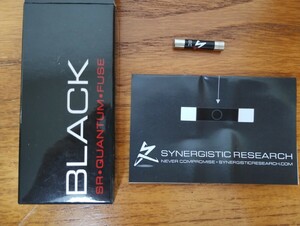 【新品】Synergistic Research SR Quantum Fuse Black オーディオ用ヒューズ 15A 500V(slow blow) 6.3mm×31.8mm シナジスティックリサーチ