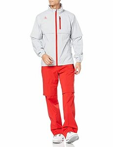 Le coq sportif GOLF(ルコックゴルフ)ルコックスポルティフ ゴルフ レインウエア 上下セット QGMQJH05W(GY/RD)Ｌ