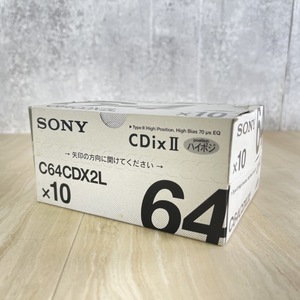 新品未開封 ソニー カセットテープ 10本セット SONY C64CDX2L CDix2 ハイポジ 記録媒体 SONY /64752在★2