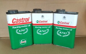 カストロール A747 3缶セット castrol 2ストオイル 当時物 2サイクル