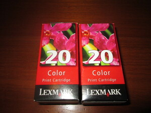 LEXMARK20　2個　Color　Print Cartridge　