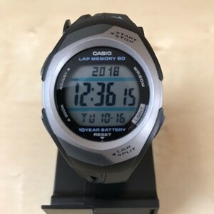 【カシオ】CASIO フィズ PHYS LAP MEMORY60 新品 腕時計 ブラック[逆輸入] TOUGH STR-300C-1V BATTERY10 ランナーウォッチ 未使用品