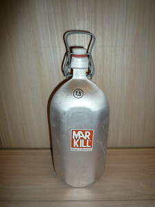 【中古】MARKILL/マルキル：アルミ水筒/アルミボトル/Made in Germany/ドイツ製●登山/アウトドア/キャンプ用品/ヴィンテージ/レトロ
