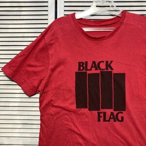 1スタ 最落無し AEHU ブラックフラッグ BLACK FLAG バンド Tシャツ 赤 90s 00s Y2K VINTAGE ビンテージ 古着 卸 転売