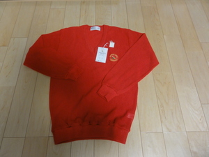 メンズ　赤長袖セーター（未使用）M