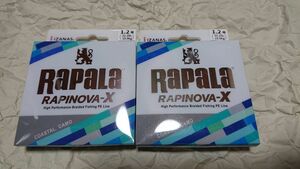 2個セット ラパラ ラピノヴァX カモカラー 150ｍ 1.2号 コスタル 新品 RAPINOVA-X カモパターン コスタルカモ シーバス タイラバ