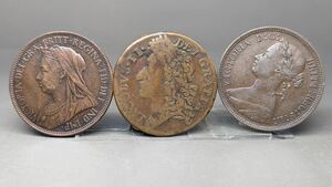 S5155 古美術 古銭 硬幣 貨幣 硬貨 外国銭 世界コイン 三枚まとめ 総重量約 16.82g アンティーク 