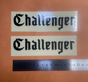 チャレンジャー　Challenger　切り文字ステッカー　カッティングステッカー　防水仕様　ドレスアップ　カスタム