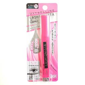 新品 ◆MAYBELLINE (メイベリン) ラッシュニスタ ケアプラス 01ブラック (マスカラ)◆