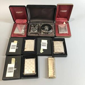 1円〜 おまとめ ZIPPO ジッポー TRUSSARDIライター 箱付き 現状品 未使用品含む 動作未確認 合計7点 携帯灰皿 1点