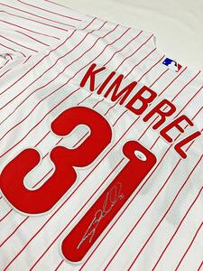 JSA 認定書　フィリーズ　キンブレル　 直筆サイン ユニフォーム 　MLB　PHILLIES　KIMBREL　signed jersey　NIKE