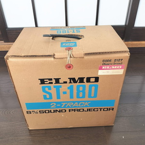ELMO ST-180 エルモ 8ミリ映写機 サウンドプロジェクター 美品 元箱 取説付属 2トラック 当時物 昭和レトロ