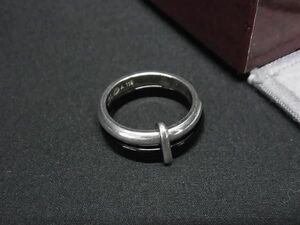 1円 ■美品■ GEORG JENSEN ジョージ ジェンセン SV925 リング 指輪 アクセサリー 約14号 シルバー系×ブラック系 BJ2767