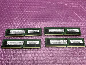 ★サーバー用メモリ★4枚セット合計128GB Sk Hynix Korea 32GB 2Rx4 PC4-3200AA-RB2-12★現状引き渡し★動作未確認★