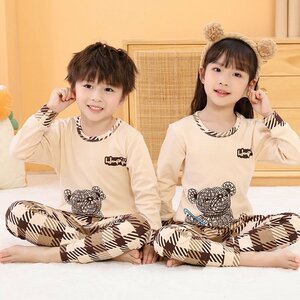 【5枚まとめ】 【新品】160cm 長袖 パジャマ キッズ 男の子 女の子 ルームウェア 綿100％ 春 秋 冬 上下セット ロングパンツ プリント