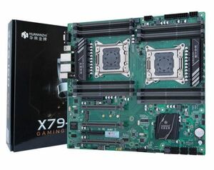 HUANAN HUANANZHI X79-16D X79 Motherboard Intel Dual CPU LGA 2011 REG ECC DDR3 1333 1600 1866MHz SATA3 USB3.0 E-ATX