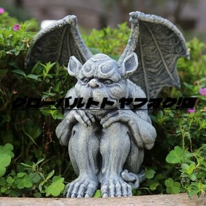 インテリア雑貨 ドラゴン モンスター ガーゴイル 怪獣 妖精 ガーデンオーナメント 樹脂 ハンドメイ 西洋彫刻 彫像 オブジェ 置物