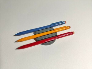 Faber-castell pronto 0.5 レッド & イエロー & ブルー /ファーバーカステル プロント 0.5mm 赤 黄 青 ドイツ 廃番 シャーペン