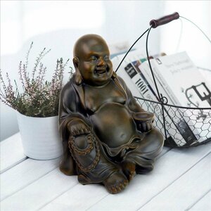 布袋像　23cm東洋彫刻置物彫像飾りオリエンタル東洋仏教美術仏教仏像菩薩像インテリア置物調度品家具装飾品調度品雑貨オブジェ小物