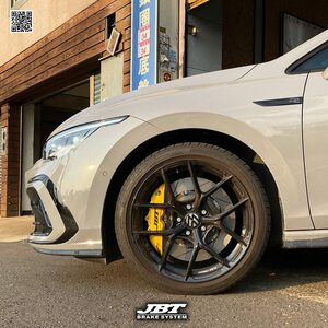 JBTブレーキキャリパー4POT（SP4P）+2ピース355mmスリットローターフロントキット：VW GOLF8系：全11色