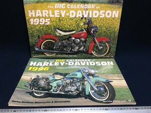 2点 HARLEY-DAVIDSON ハーレーダビッドソン ビッグ カレンダー 1995年 1996年 HELLS ANGELS ヘルズエンジェルス 関係 旧車 バイク 大型二輪