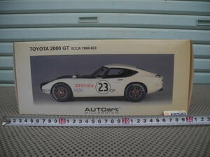 ◎1/18 ◎トヨタ 2000 GT SCCA 1968 #23 オートアート：新品未開封／AUTOart TOYOTA 2000 GT SCCA 1968 #23