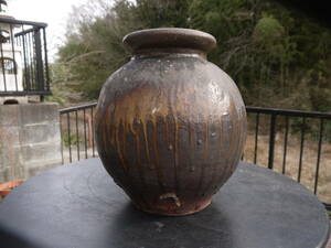 【HD20129】古備前 室町時代？古陶磁 備前壷 花器 花瓶 花入 茶壺