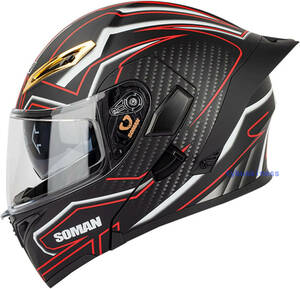 高品質SOMANシールド フルフェイスヘルメット ジェットヘルメット 14色UVカッ トフリップアップヘルメット男女兼用