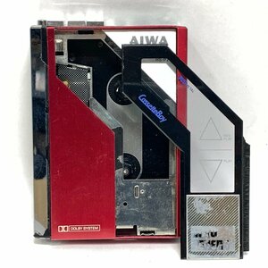 【ジャンク】AIWA HS-P7＜カセット蓋破損＞アイワ Cassette Boy カセットボーイ 赤 レッド MADE IN JAPAN □