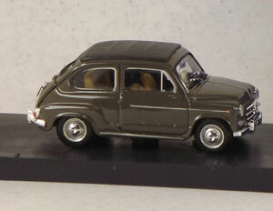 新品未開封 S=1/43 brumm ブルム R318-02 Fiat フィアット600D transformabile chiusa 1960 Beige 538 現状渡し