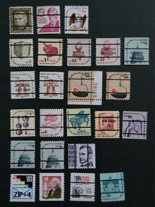 アメリカ 1960~80年代 プリキャンセル切手 24種ロット NH