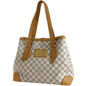 ルイ・ヴィトン Louis Vuitton ハムステッド MM ショルダーバッグ トートバッグ ダミエアズール ホワイト N51206 レディース 【中古】