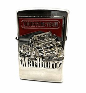 Zippo ジッポ ジッポー Marlboro マルボロ ADVENTURE TEAM アドベンチャーチーム 立体 メタル貼り ライター 1998年製 懸賞 限定 レア