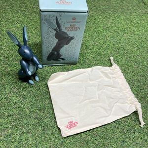 GX020 KAY BOJESEN－カイ・ボイスン 木製フィギュア Rabbit 北欧 木製玩具 インテリア 雑貨 箱汚れ有り 未使用 保管品 フィギュア