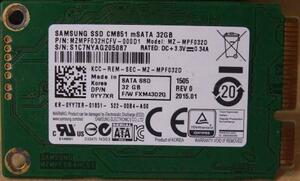 SAMSUNG SSD CM851 mSATA 32GB 即決! 46_049