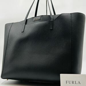 1円 〜【入手困難品】定価10万円 フルラ FURLA トートバッグ ビジネスバッグ ブリーフケース A4 2way ブラック レザー メンズ レディース