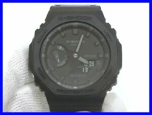 2309★F-1219★稼働品！CASIO G-SHOCK GA-2100 腕時計 クォーツ カーボンコアガード ブラック カシオ ジーショック　中古