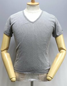 RJB (アールジェイビー) CLIPPERS / コットンレーヨン VネックTシャツ 美品 グレー size 36 / フラットヘッド