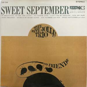 THE PETE JOLLY TRIO / SWEET SEPTEMBER US盤　1987年 再発盤
